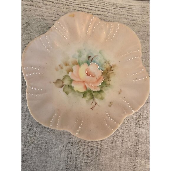 Hand-Painted Norma Albury Floral Porcelain Dish - Picture 1 of 5